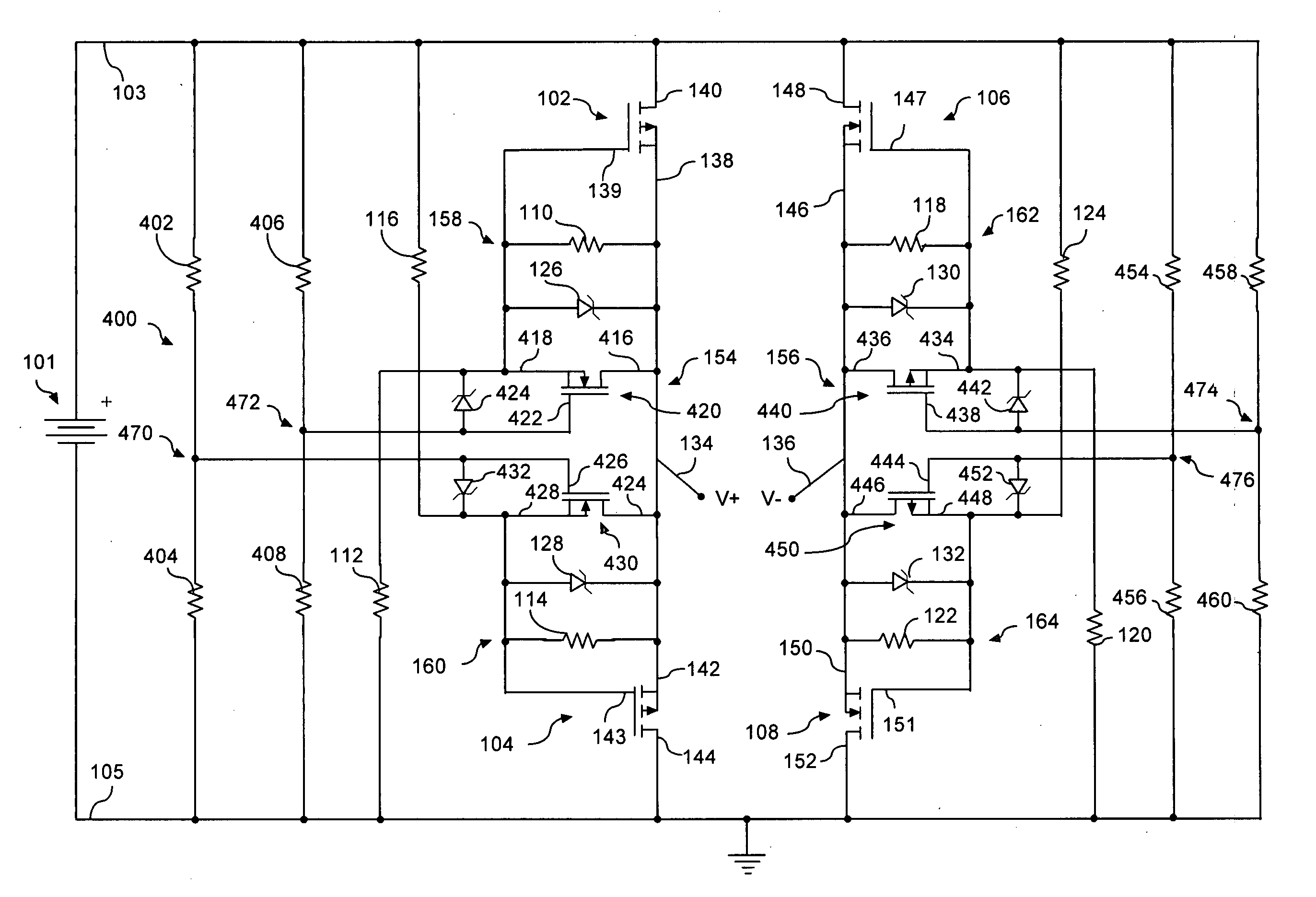 Low-loss rectifier with shoot-through current protection