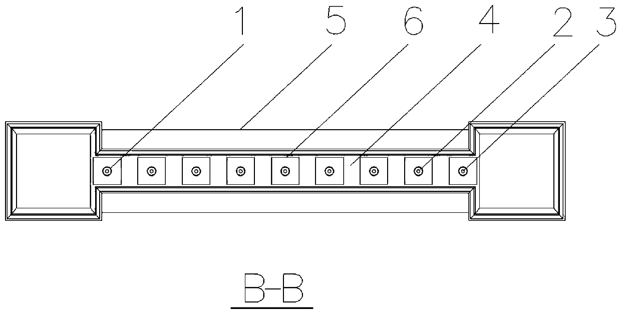 A post-standard decorative hollow body railing and its construction method