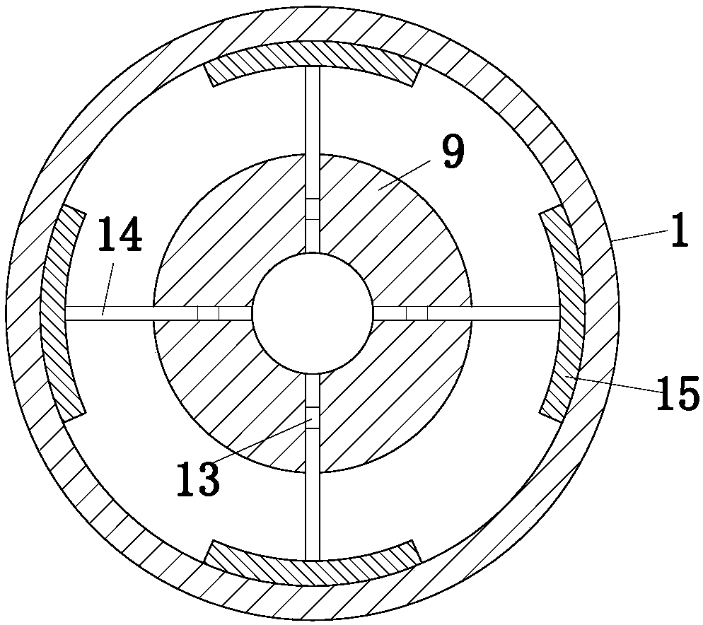 Blast hole spaced charging device for engineering blasting