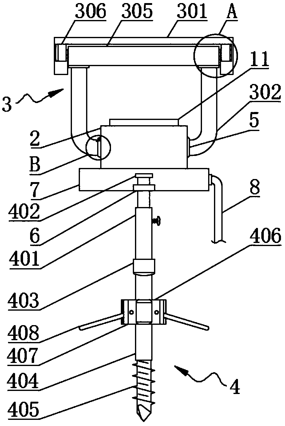 Hanging illumination laser lamp for plant growth