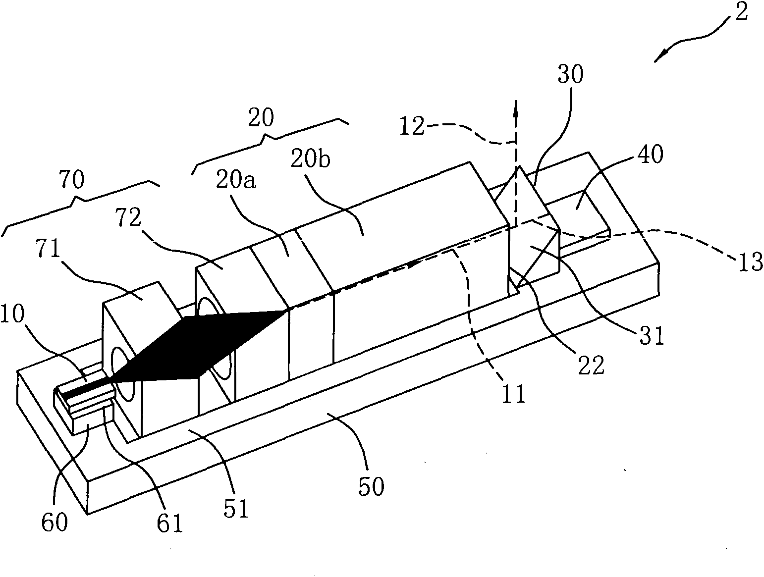 Micro solid-state laser module