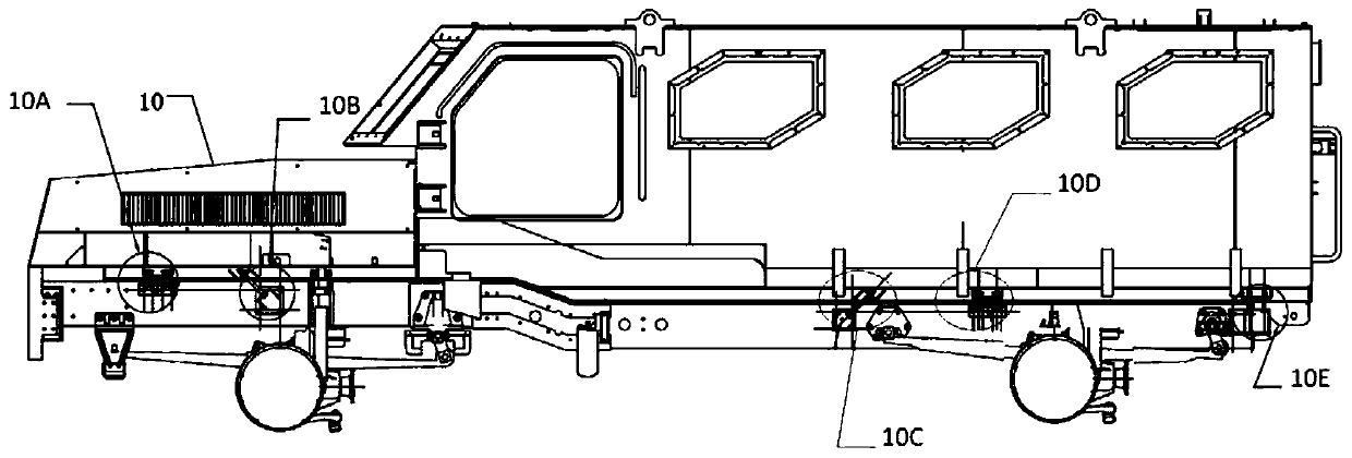 Wheeled armored vehicle chassis