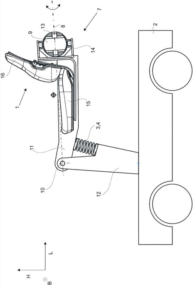 Device for seat stabilisation