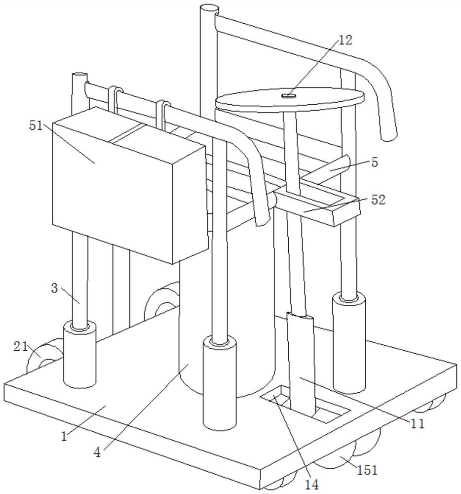 A kind of steering movement adjustment escalator for wall decoration construction