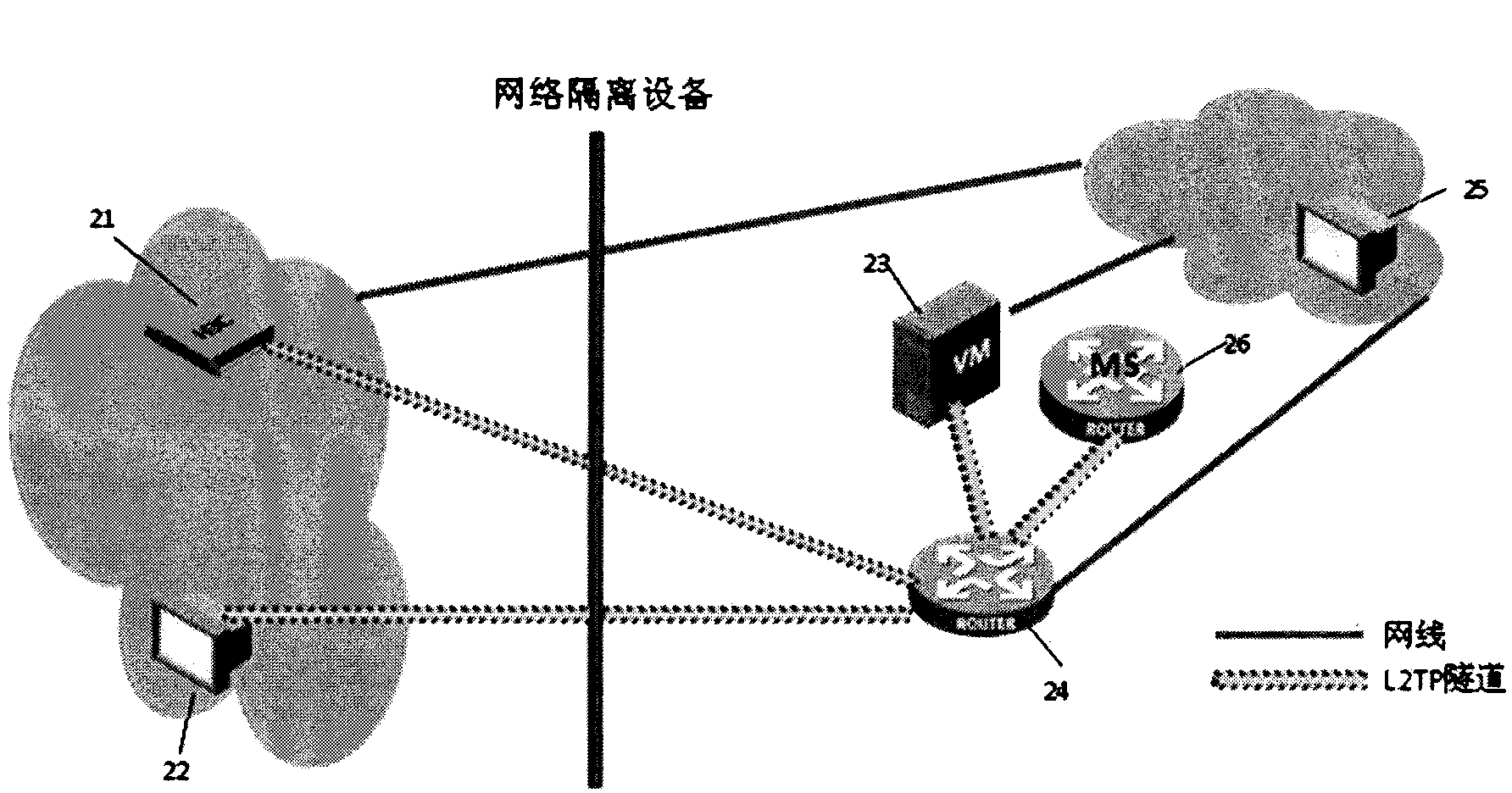 Methods for passing through and assisting in passing through network isolation equipment in Internet protocol (IP) monitoring system, and node