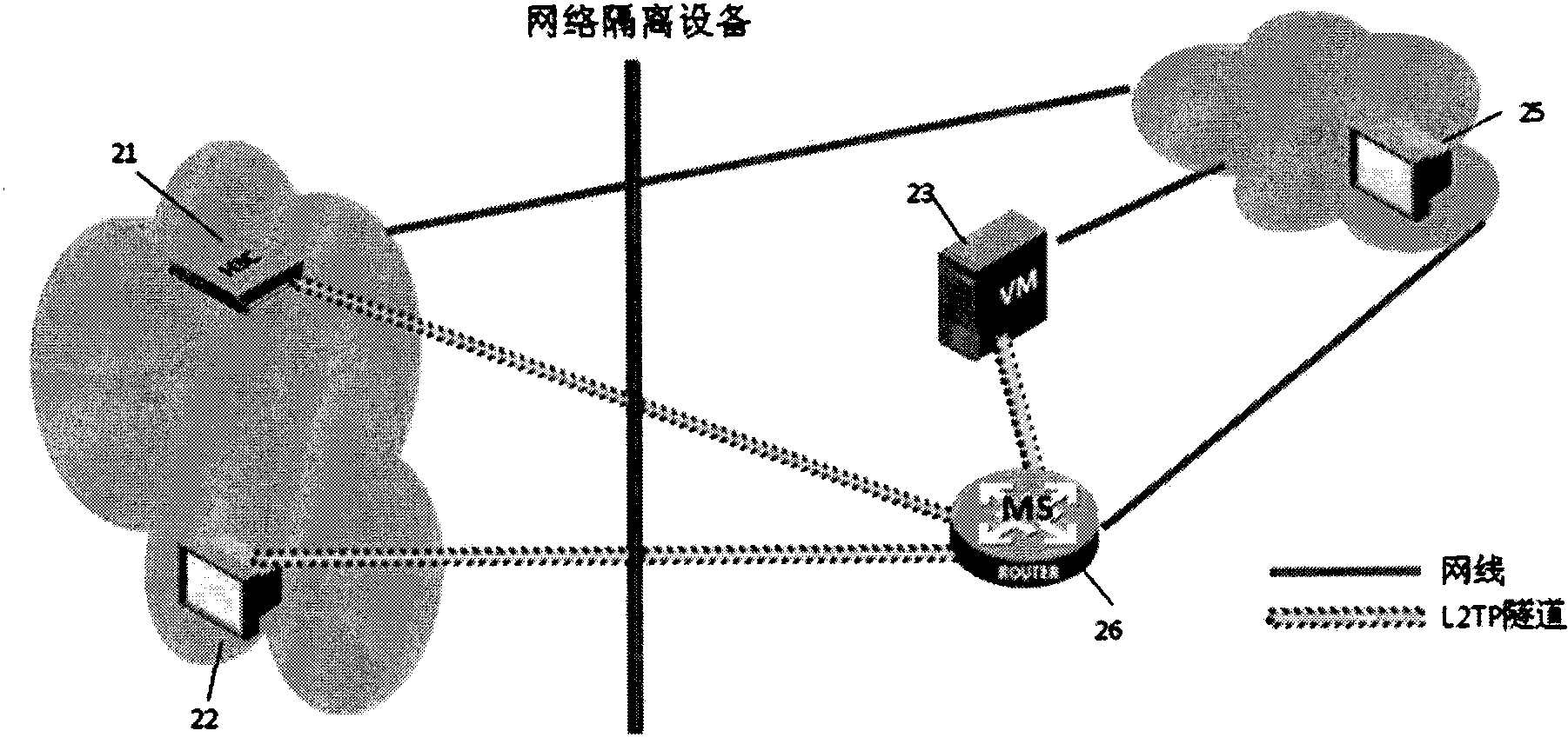 Methods for passing through and assisting in passing through network isolation equipment in Internet protocol (IP) monitoring system, and node