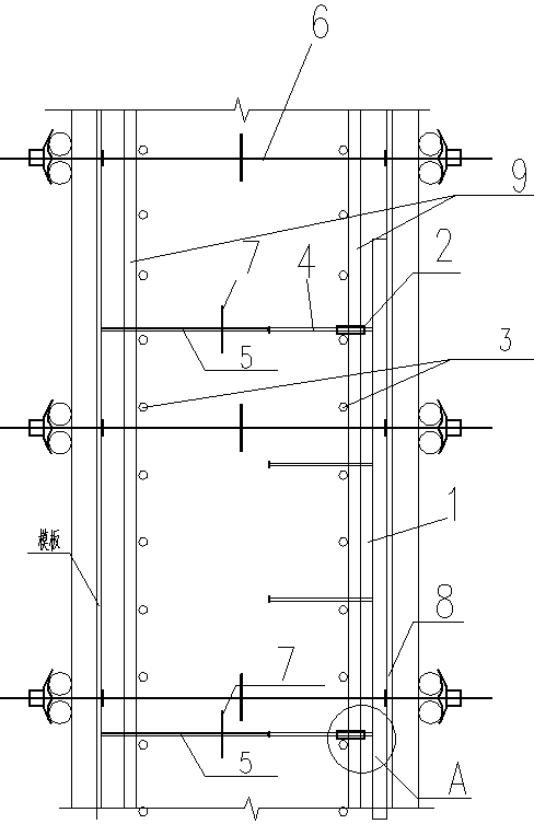 Embedded channel installation and fixation method under cast-in-place pipe gallery traditional technology