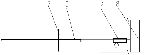 Embedded channel installation and fixation method under cast-in-place pipe gallery traditional technology