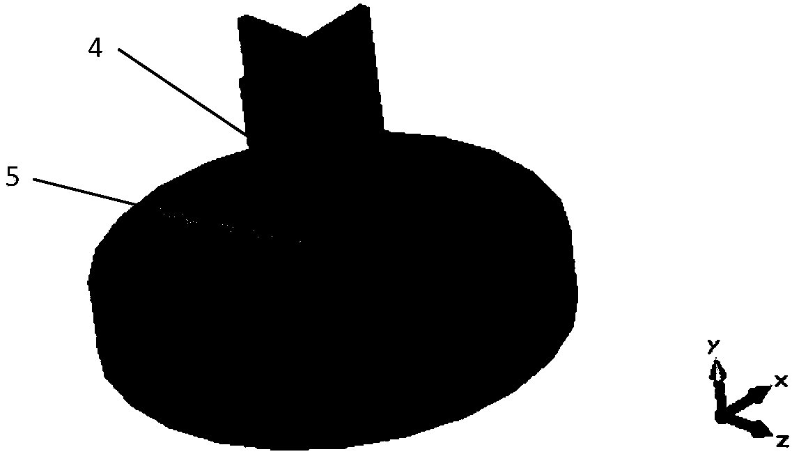 Dual-polarized broadband antenna device based on dielectric integrated coaxial line