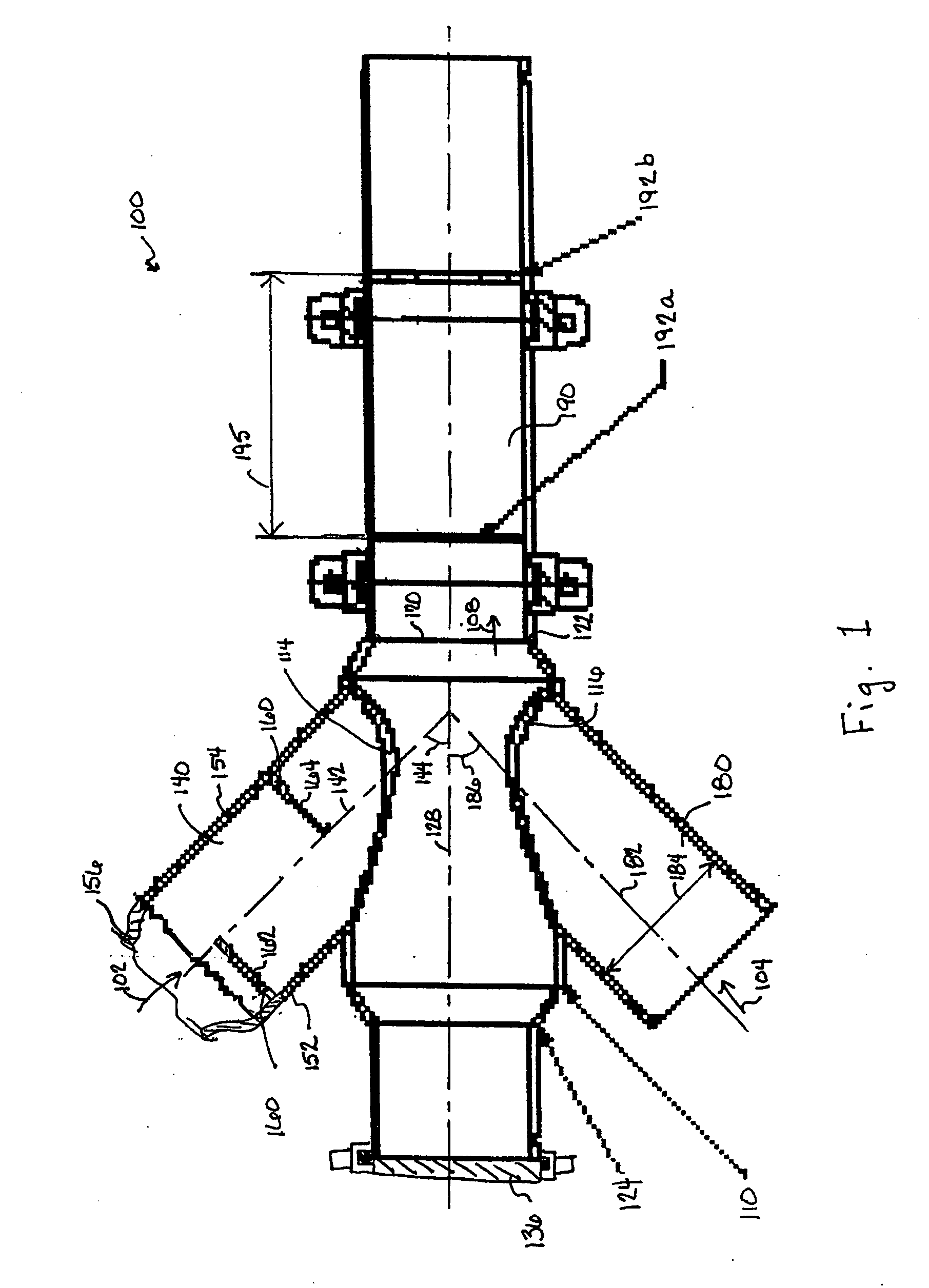 Apparatus and method for homogenizing two or more fluids of different densities