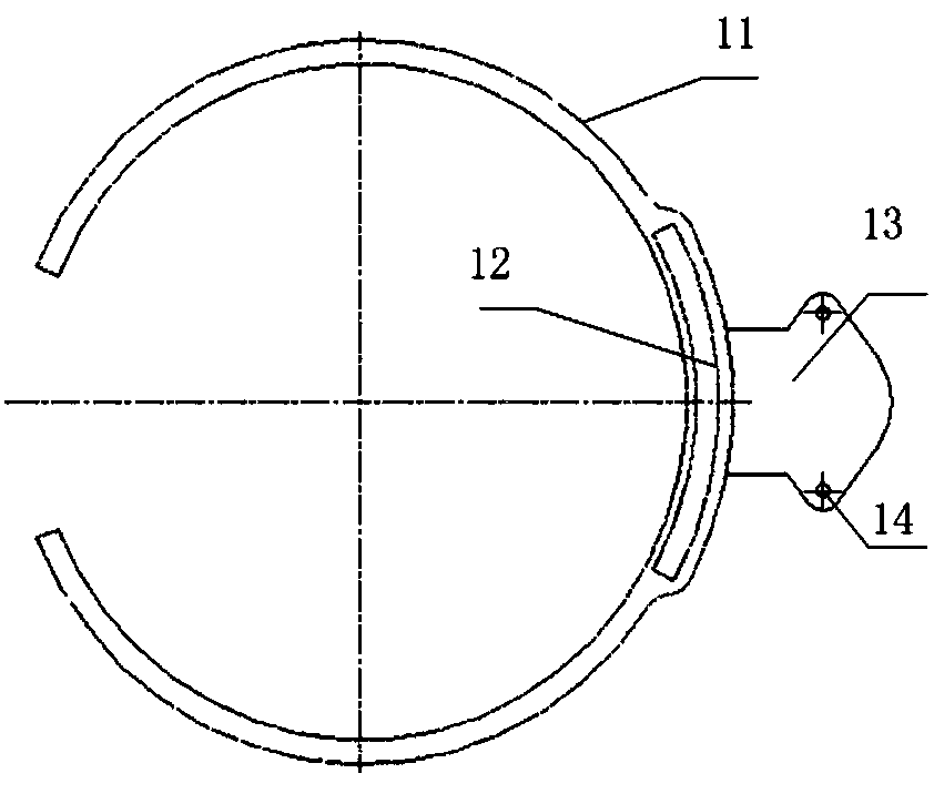 Friction-type arc-shaped damping limiting reinforcing device and preparing method thereof