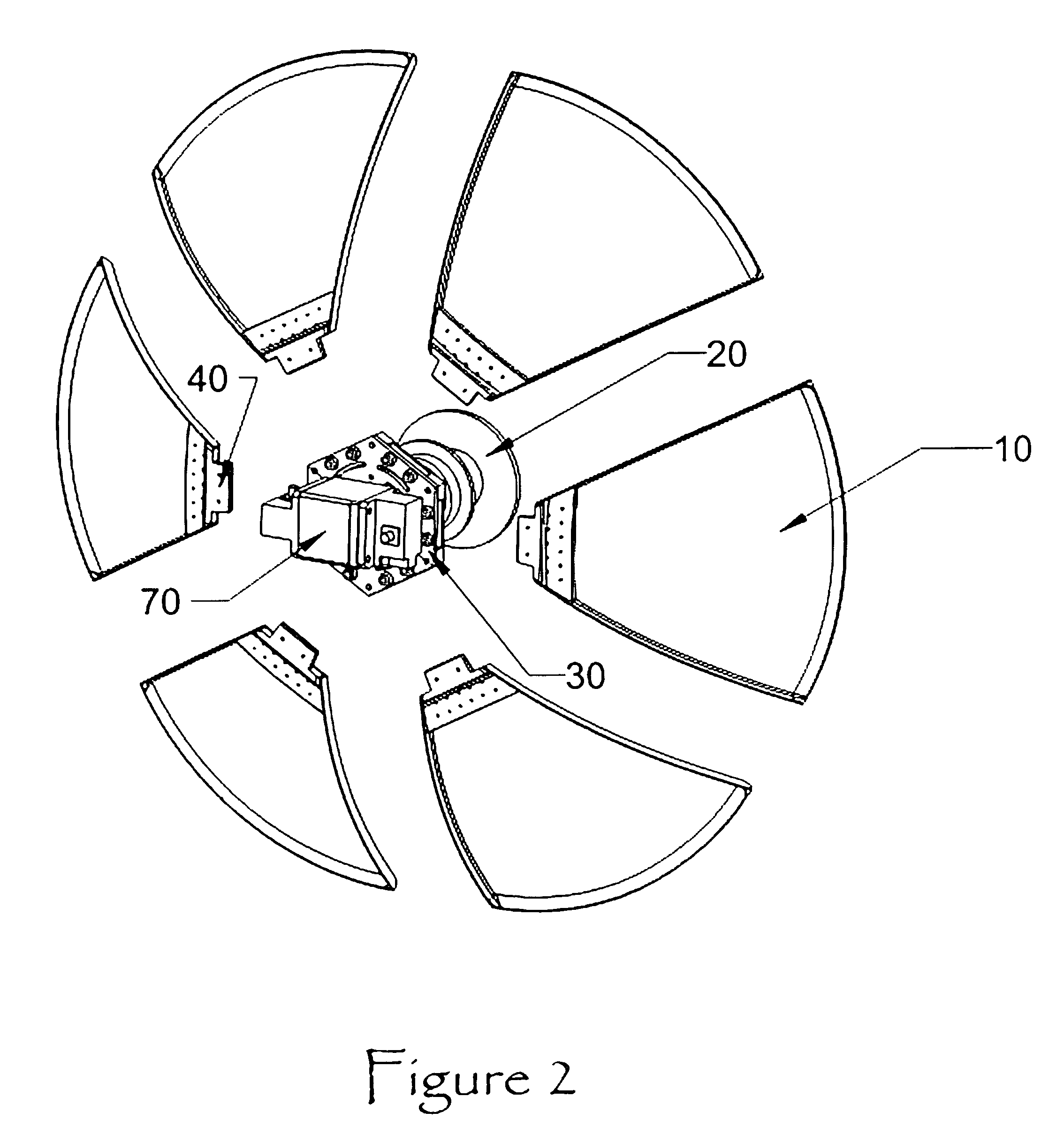 Antenna for compact satellite terminal