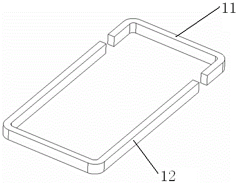 Metal outer frame antenna used for mobile terminal