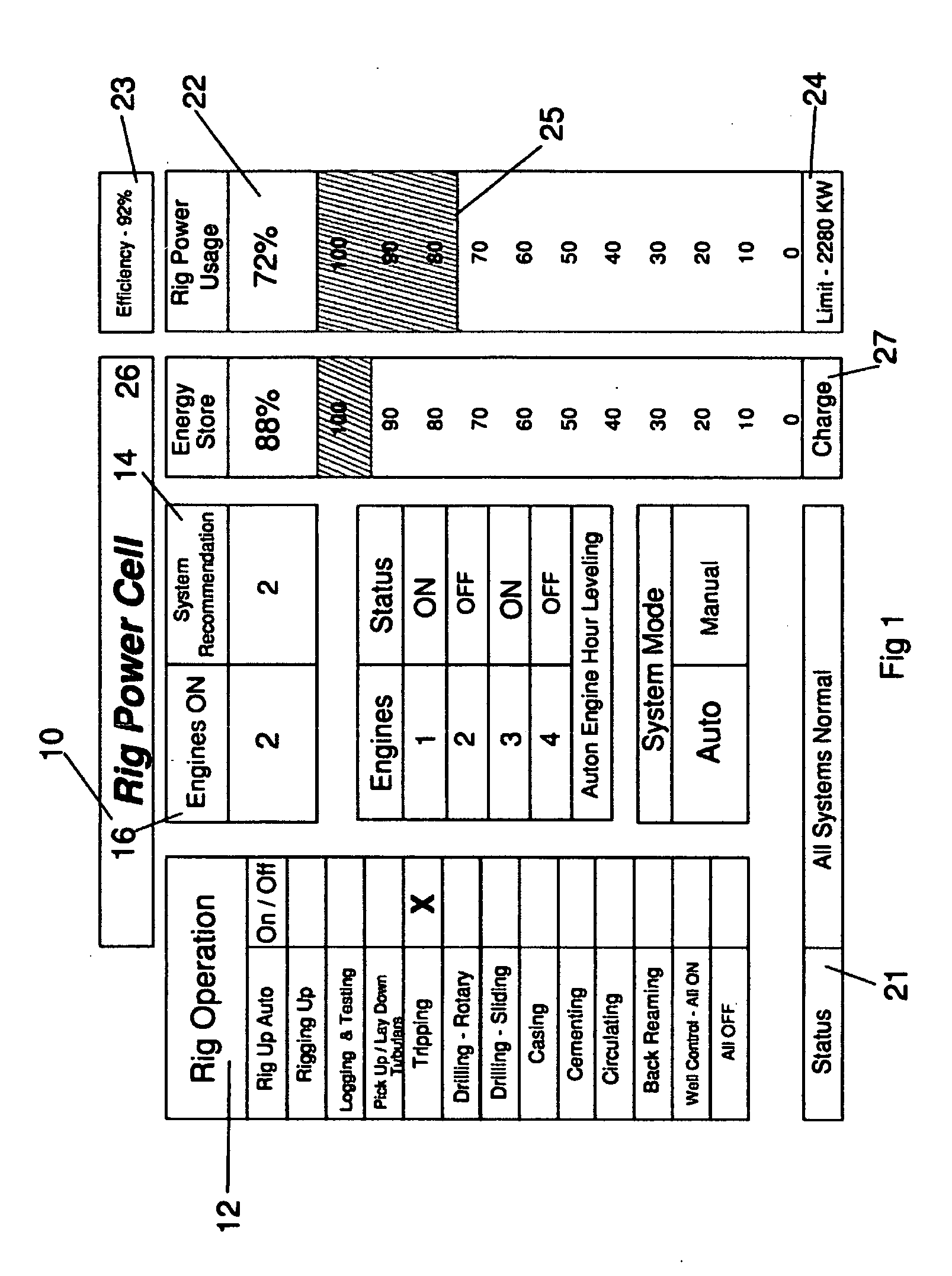 Management system for drilling rig power supply and storage system