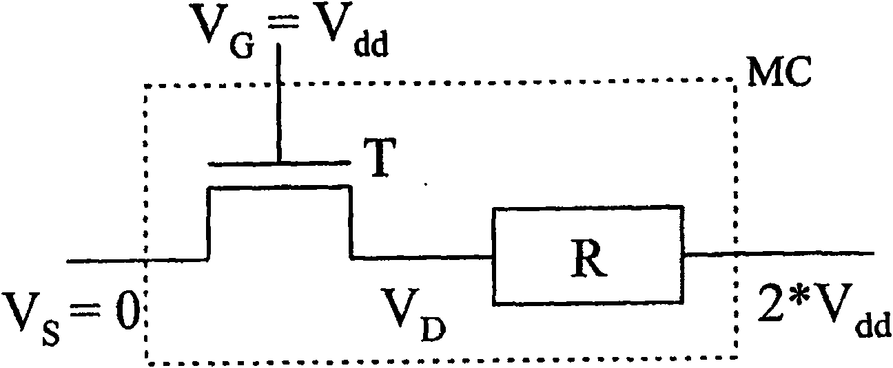 Integrated circuit with memory cells comprising a programmable resistor and method for addressing memory cells comprising a programmable resistor