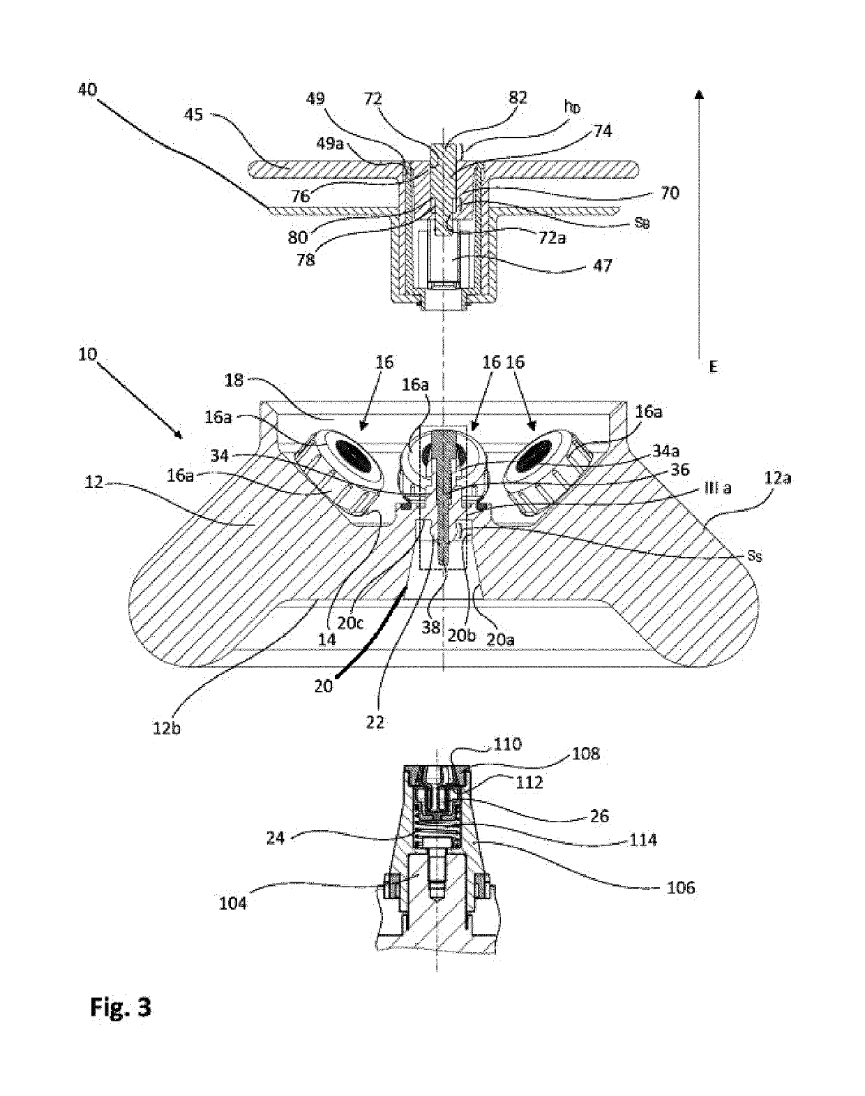 Centrifuge rotor mounted on drive shaft