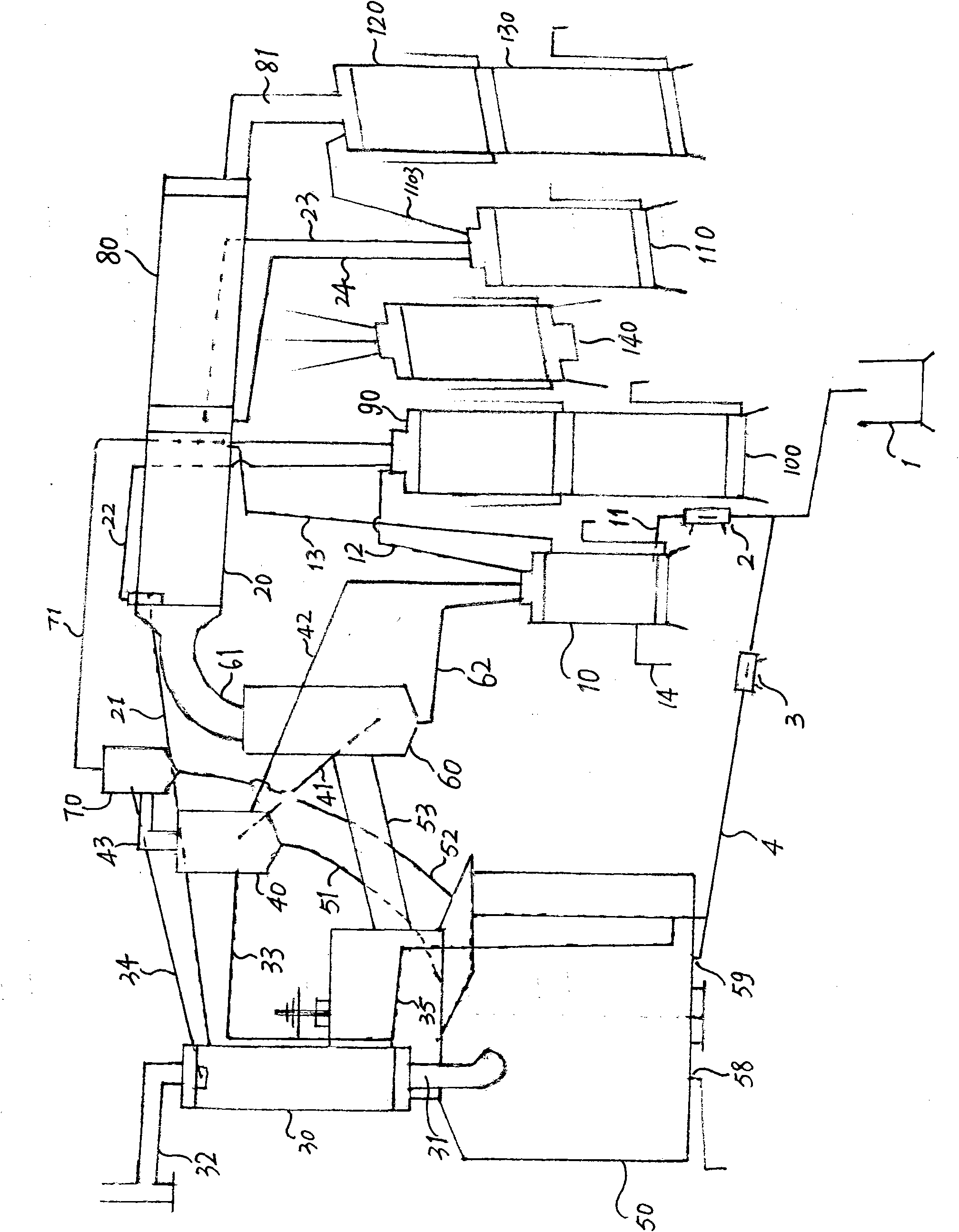 Recycling method and device of waste industrial oil