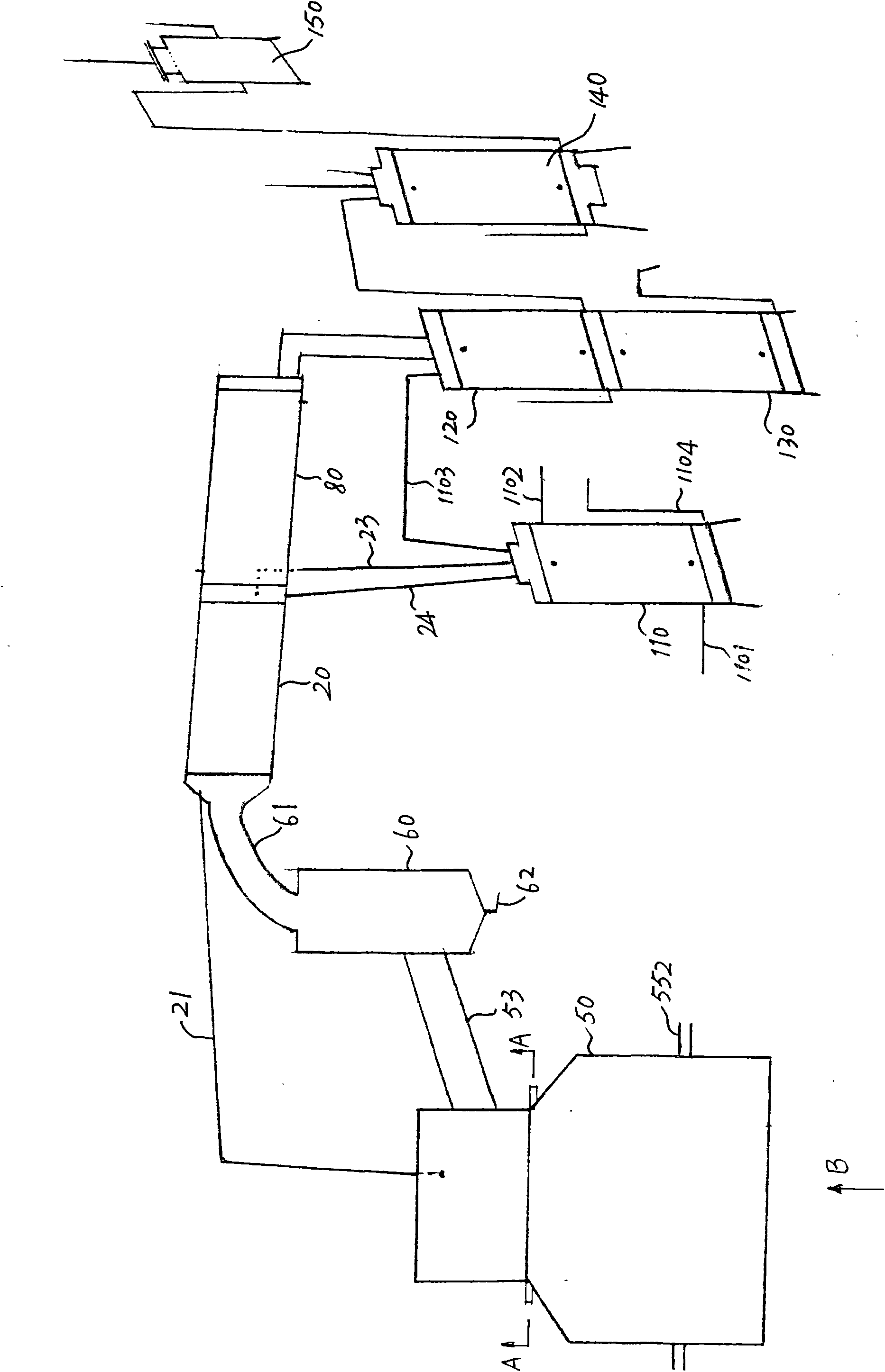 Recycling method and device of waste industrial oil