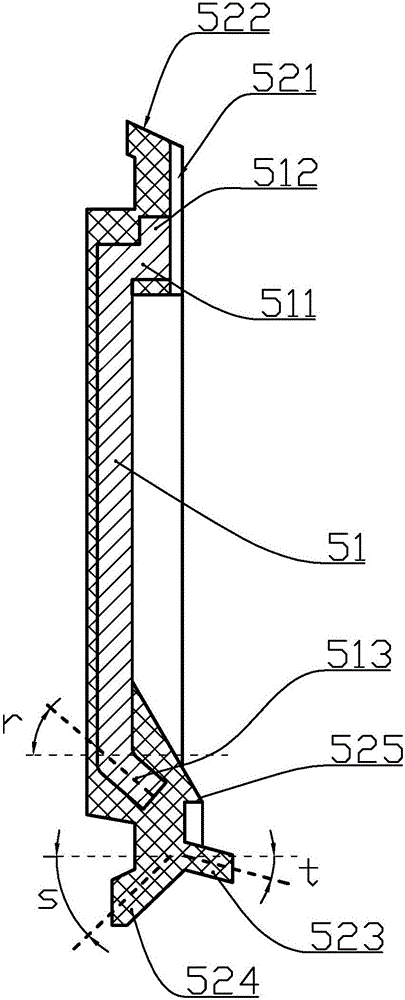 Sealing ring for sealing aligning roller bearing