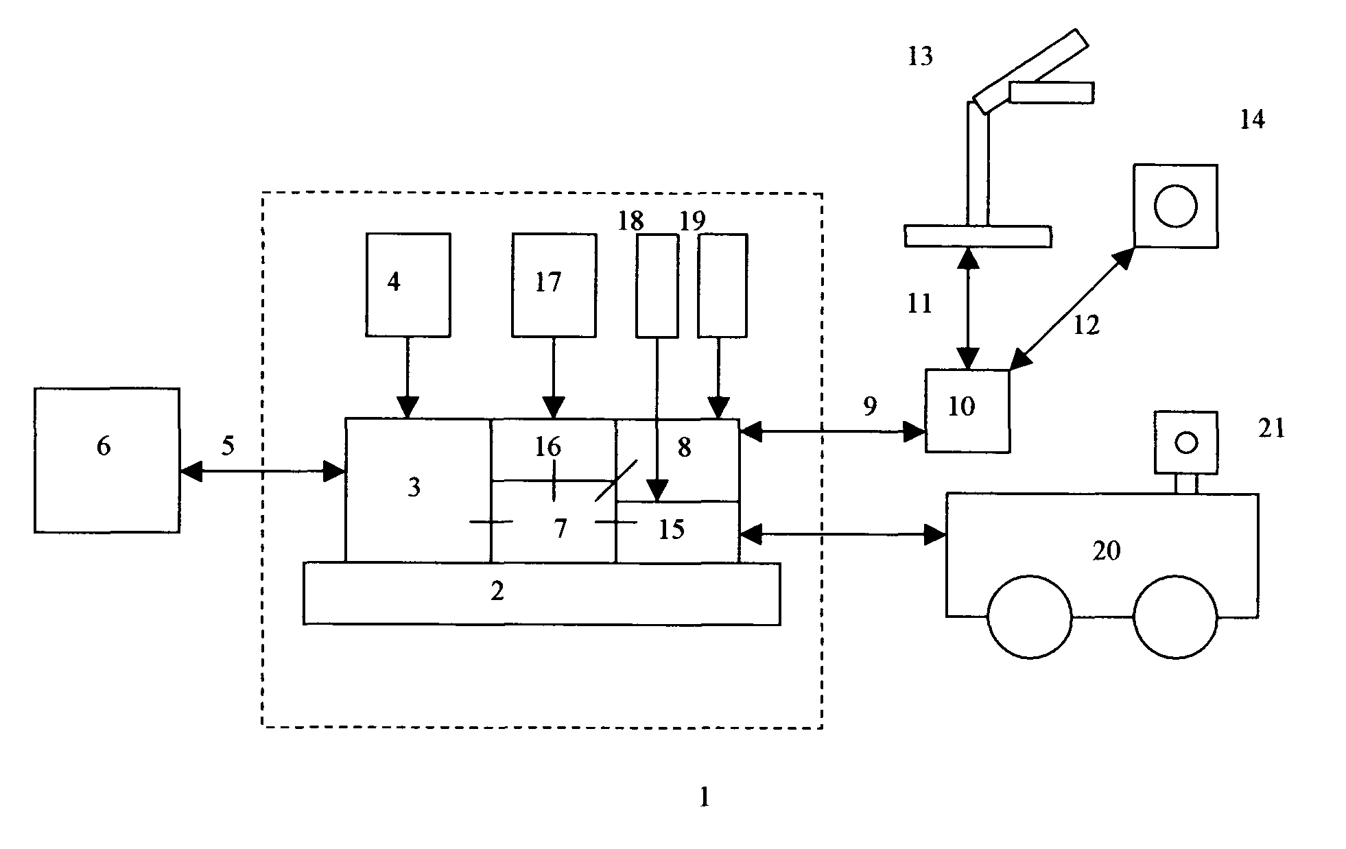 Mobile robotic system with web server and digital radio links