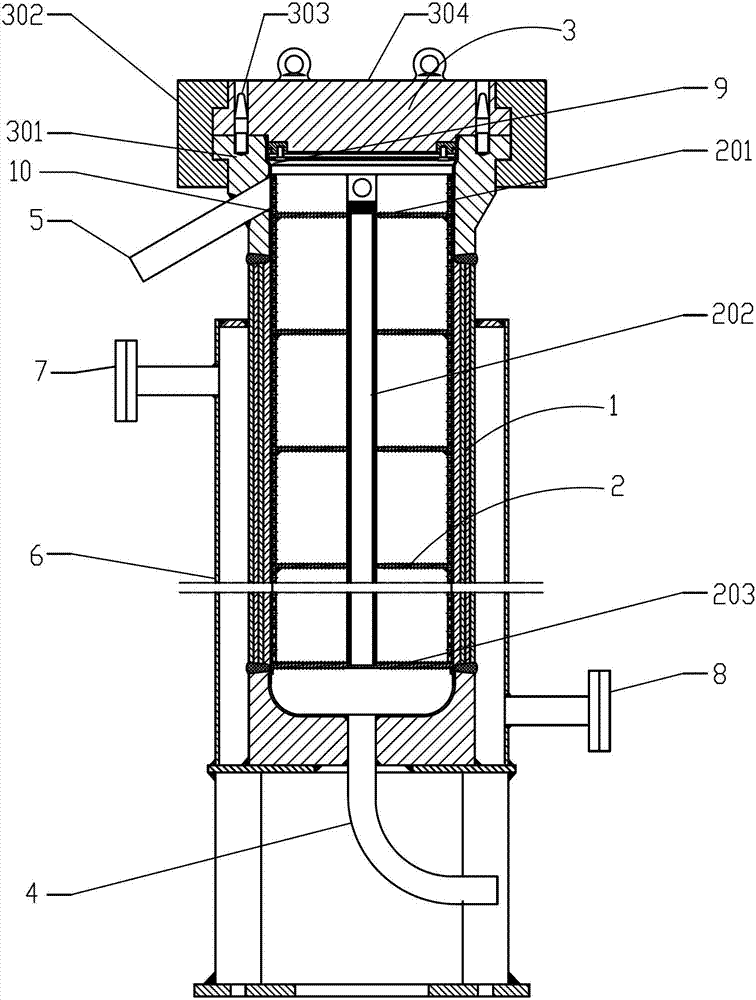 Supercritical carbon dioxide hairball dyeing kettle and waterless dyeing method thereof