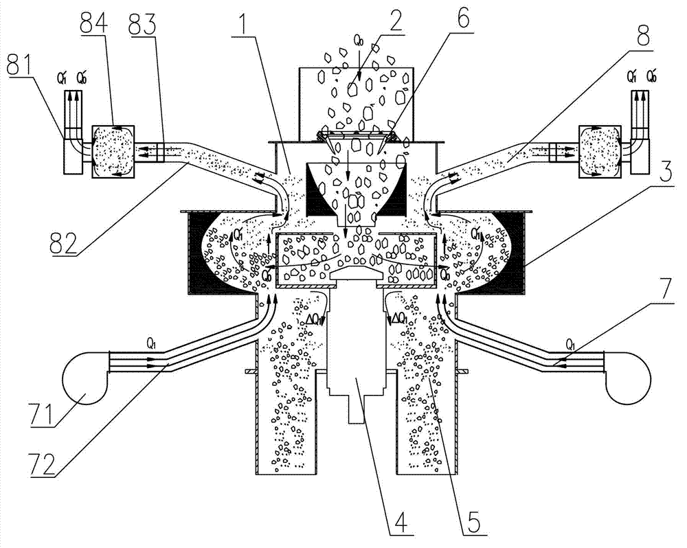 Impact crusher capable of adjusting aggregate fineness modulus