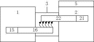 Horizontal pneumatic optical effect simulation device