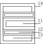 Horizontal pneumatic optical effect simulation device