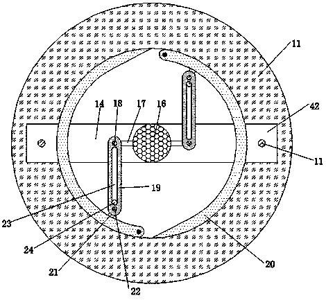 Round dining table capable of automatically removing tabletop garbage