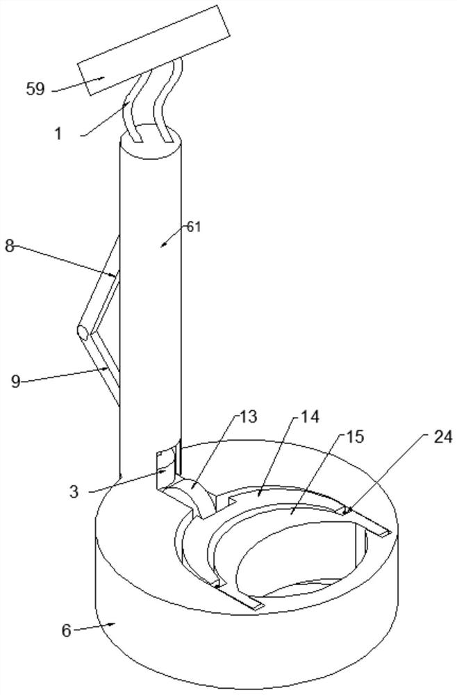 Emergency brake preventing hanging ring for bus