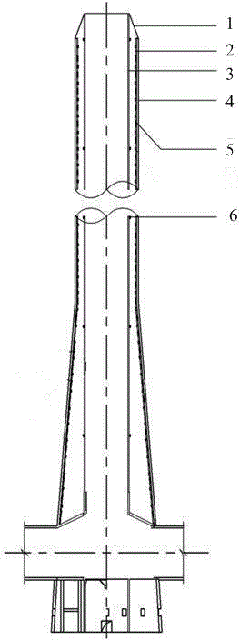 Device for preventing chimney rain and gypsum rain by heating inner cylinder wall of wet chimney through steam