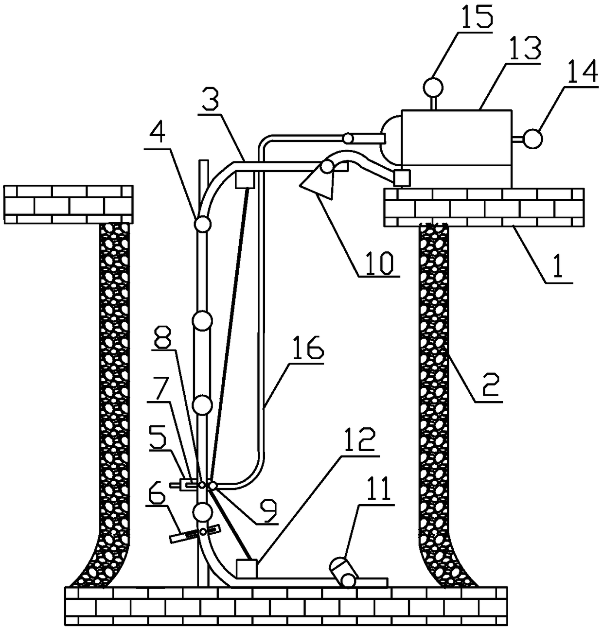 Glue spraying device and gluing method