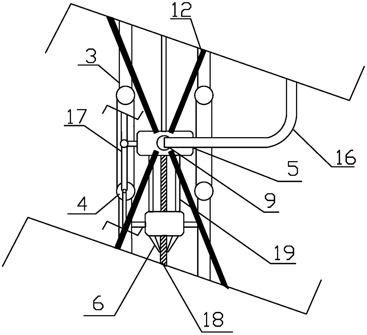 Glue spraying device and gluing method