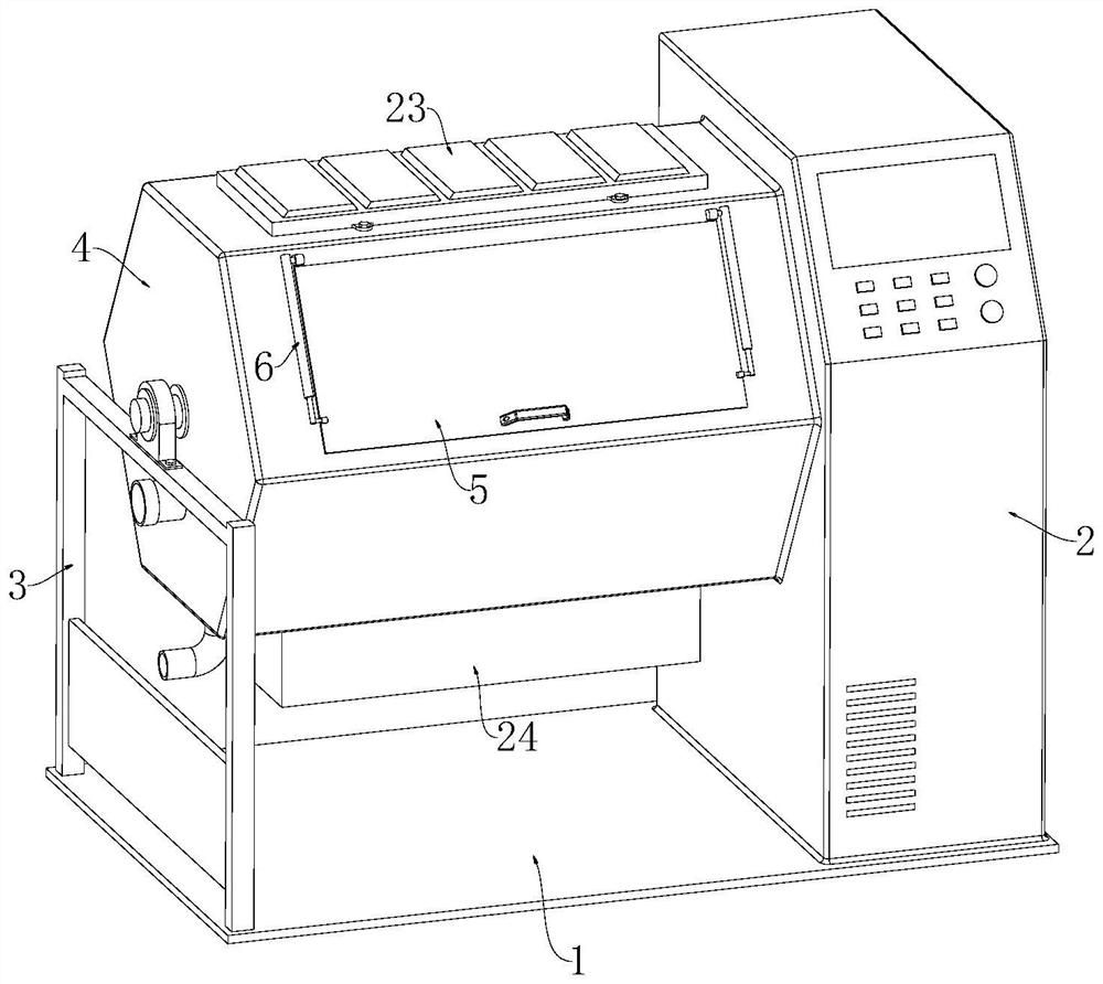 Precision treatment system for surface of split blade of aircraft engine and treatment process of precise treatment system