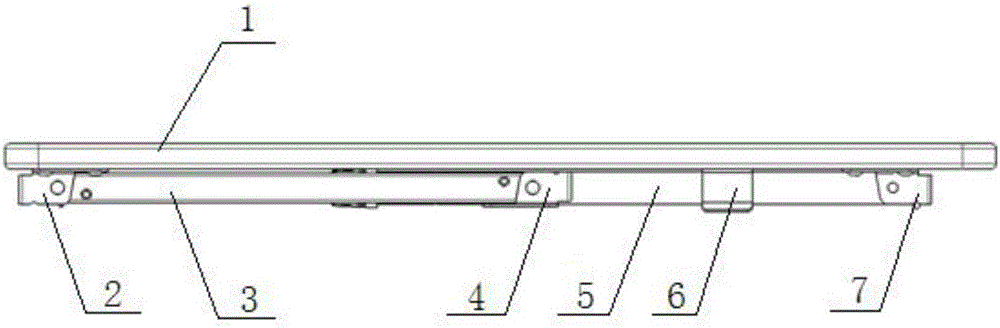 Folding dining table for heavy trucks