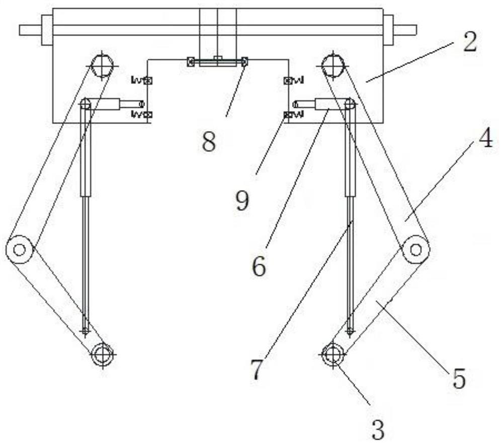 Earthwork backfilling and tamping device under a ground beam and using method thereof