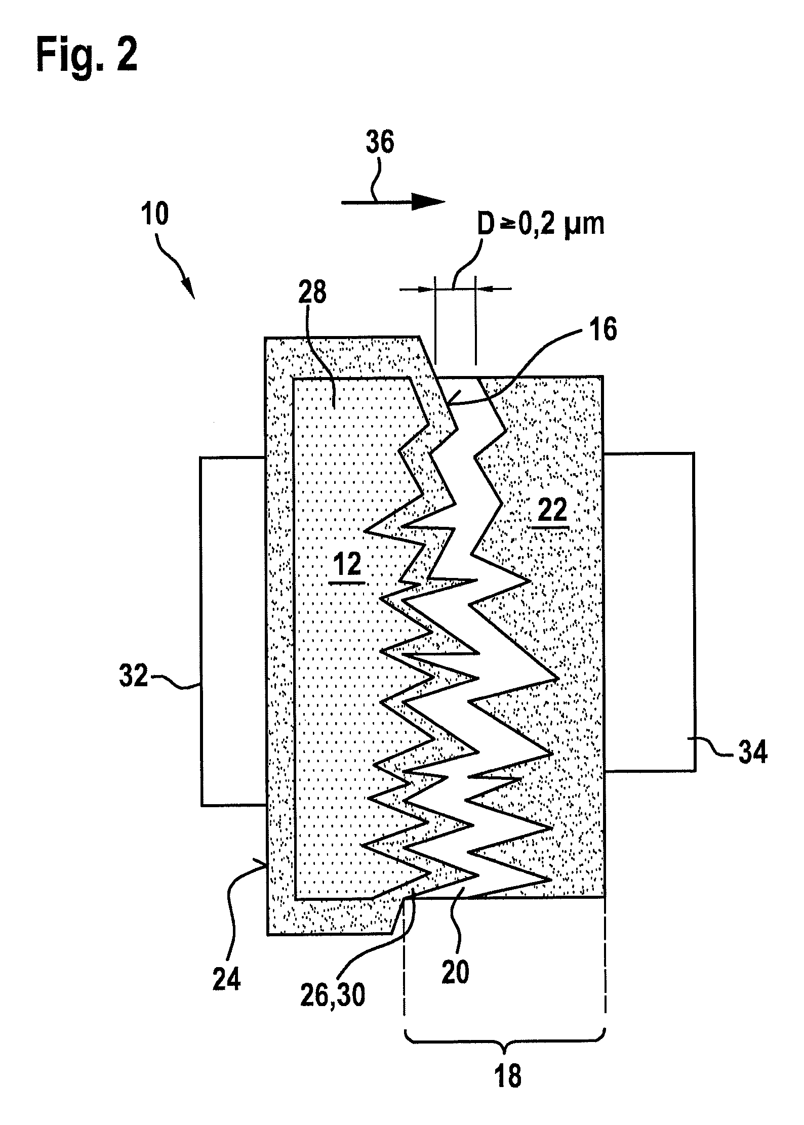 Method for manufacturing a capacitive storage element, storage element and its use