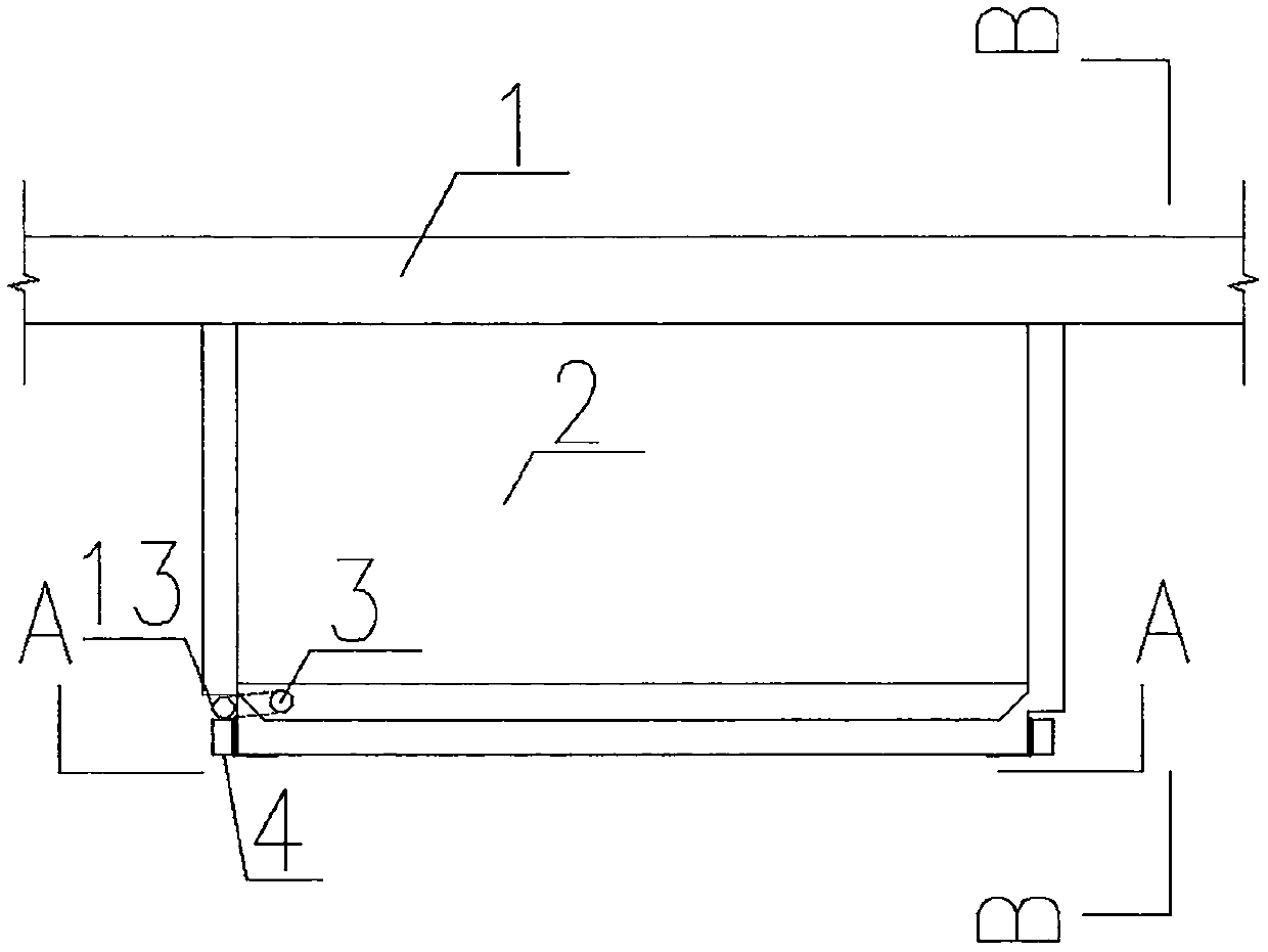 Externally-arranged fabricated balcony structure adopting steel reinforced concrete, and construction method of externally-arranged fabricated balcony structure