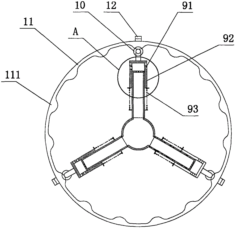 Novel gas bubble separation and diversion dispersion type sludge precipitation tank