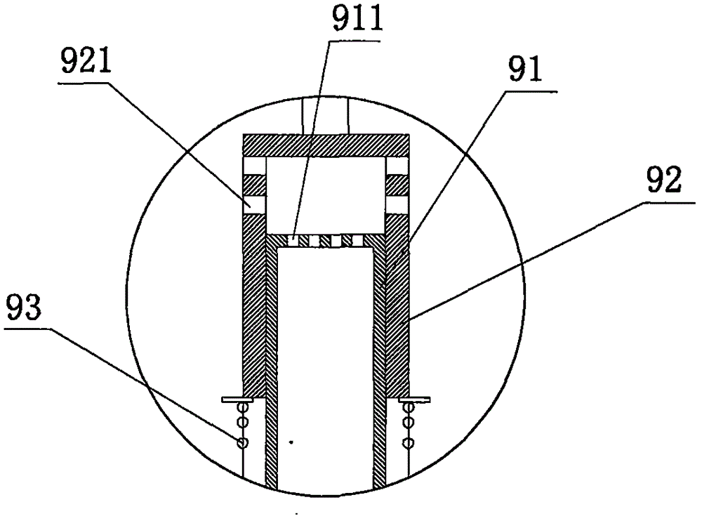 Novel gas bubble separation and diversion dispersion type sludge precipitation tank