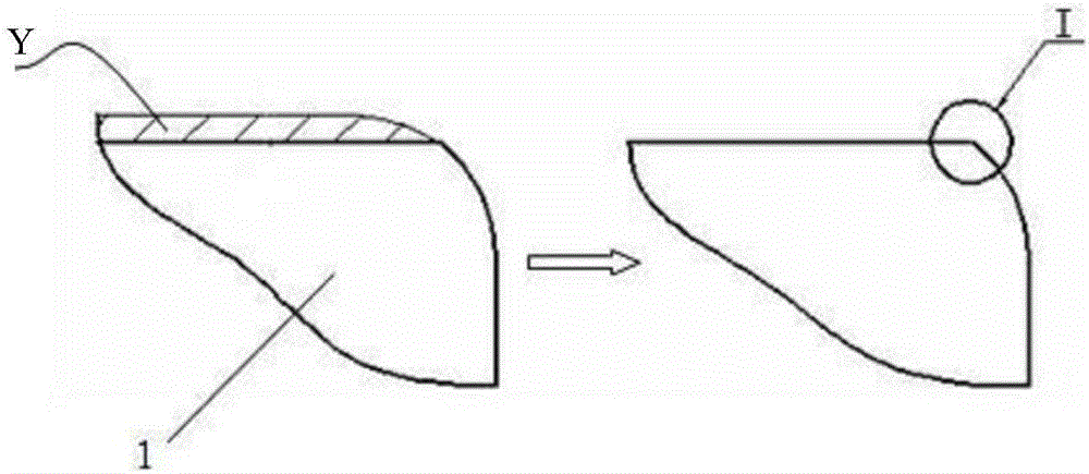 Machining method for numerical control turning of circular arc chamfer on shaft excircle surface