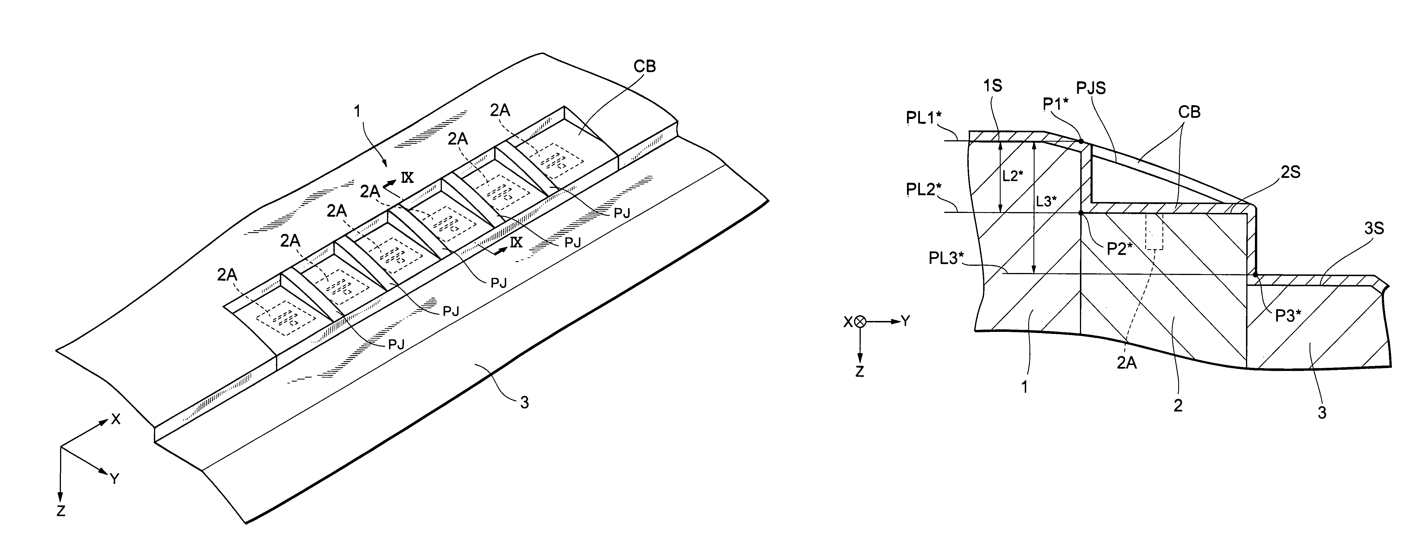 Magnetic tape head with magnetic head layer formed on base substrate