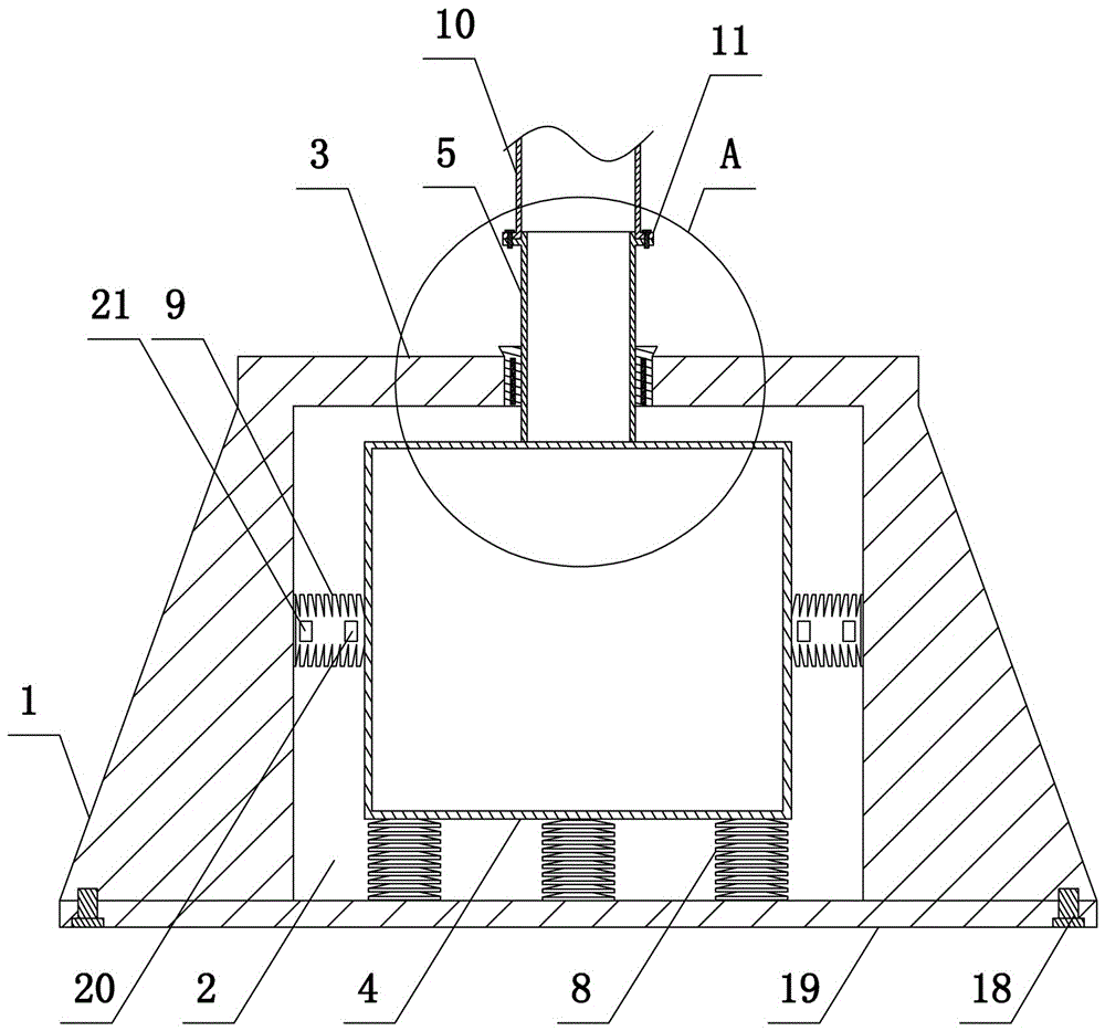 Earthquake prevention fixed base for electric pole