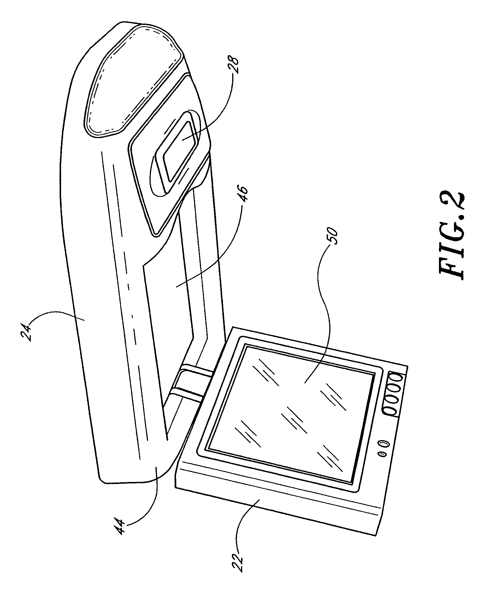 Flat thin screen TV/monitor automotive roof mount