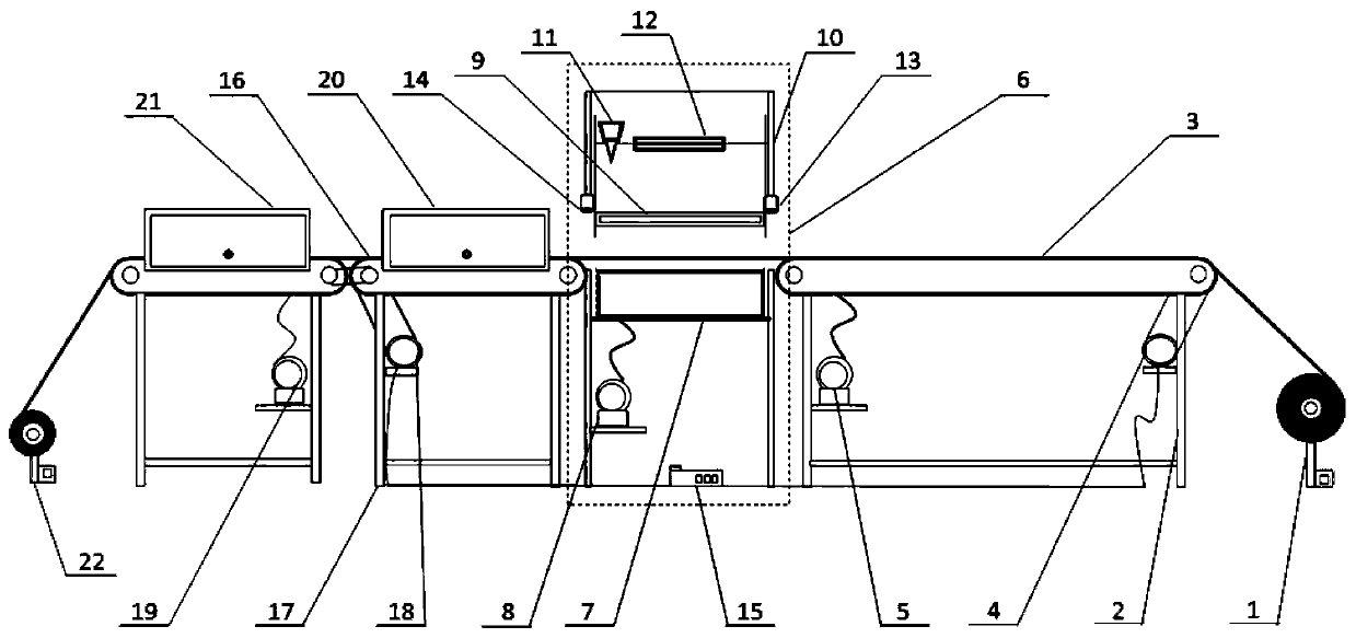 Device and method for continuously preparing gas diffusion layer of fuel cell