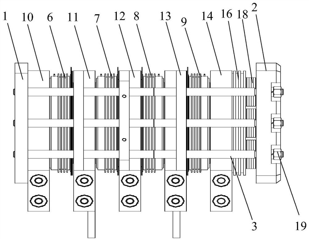 IGBT press-fitting structure