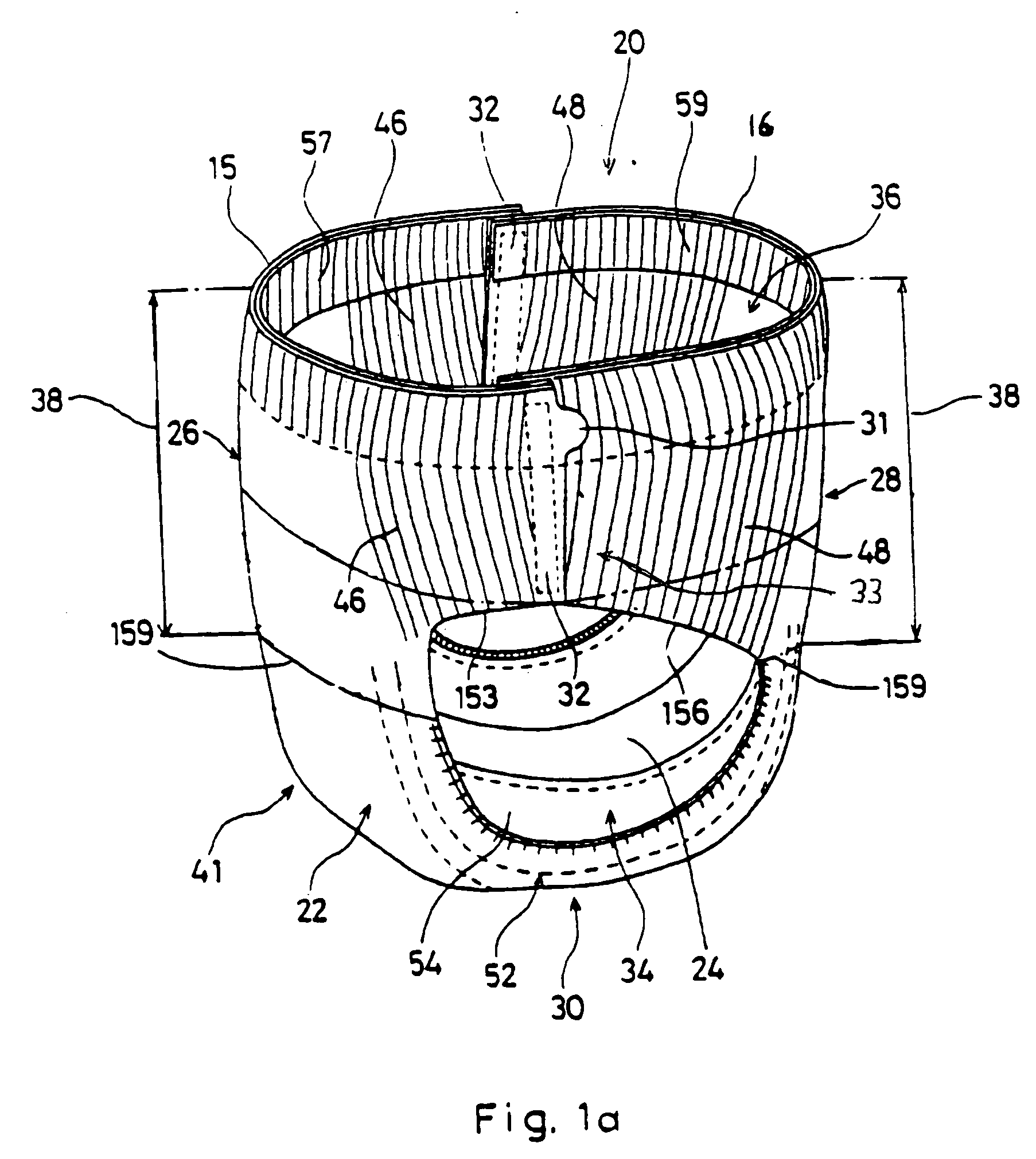 Absorbent article with handle