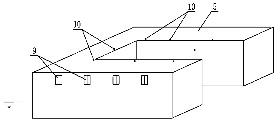 Self-installation type offshore booster station structure and installation method thereof