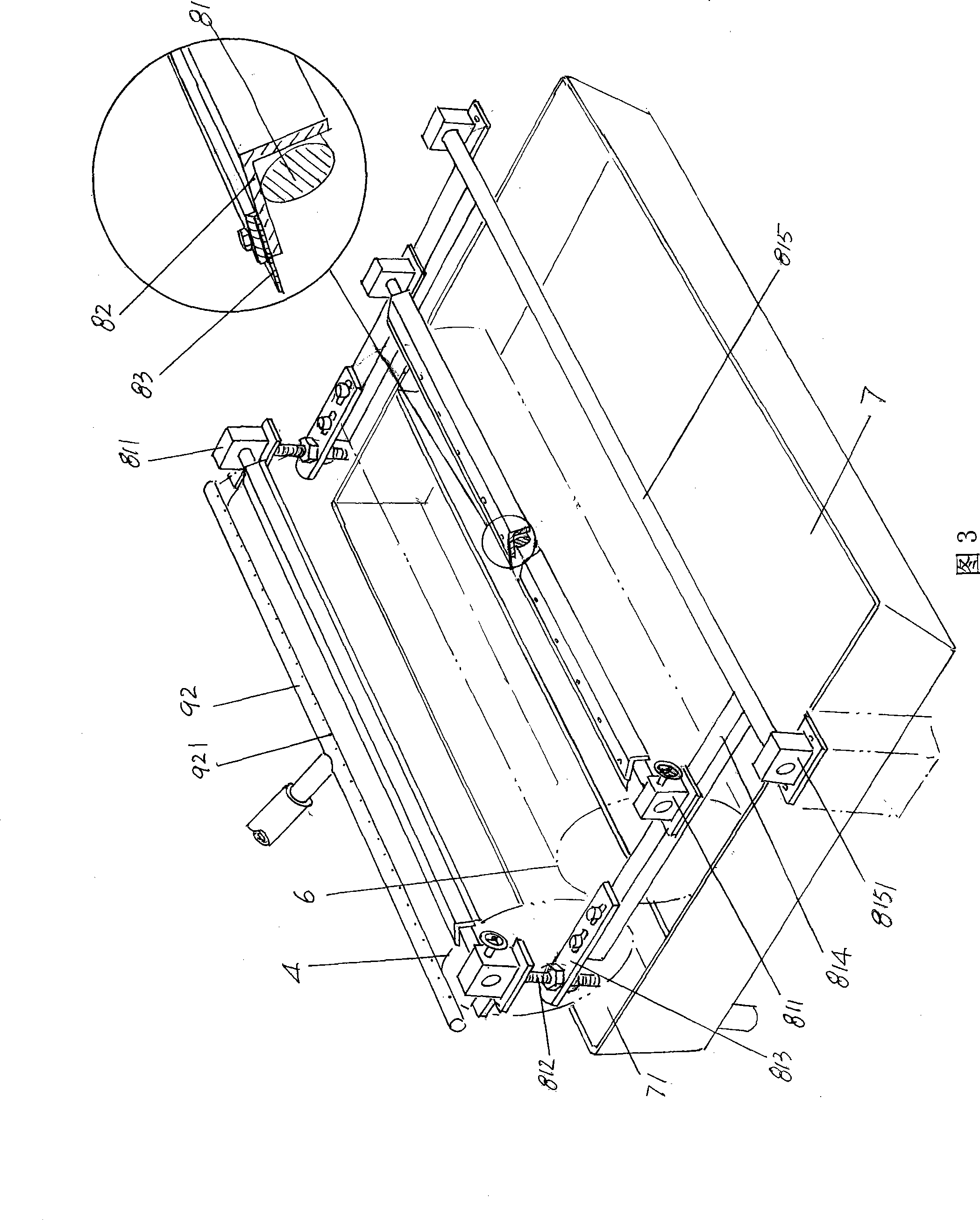 Method for processing steel plate with colorful coating layer and transfer device used by the method