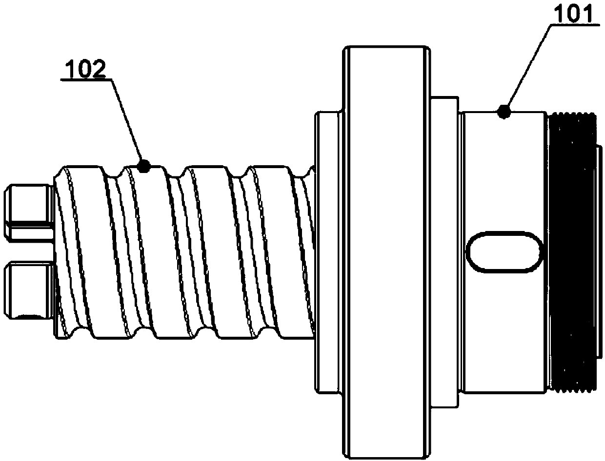 Miniature ball screw integrated bearing assembly